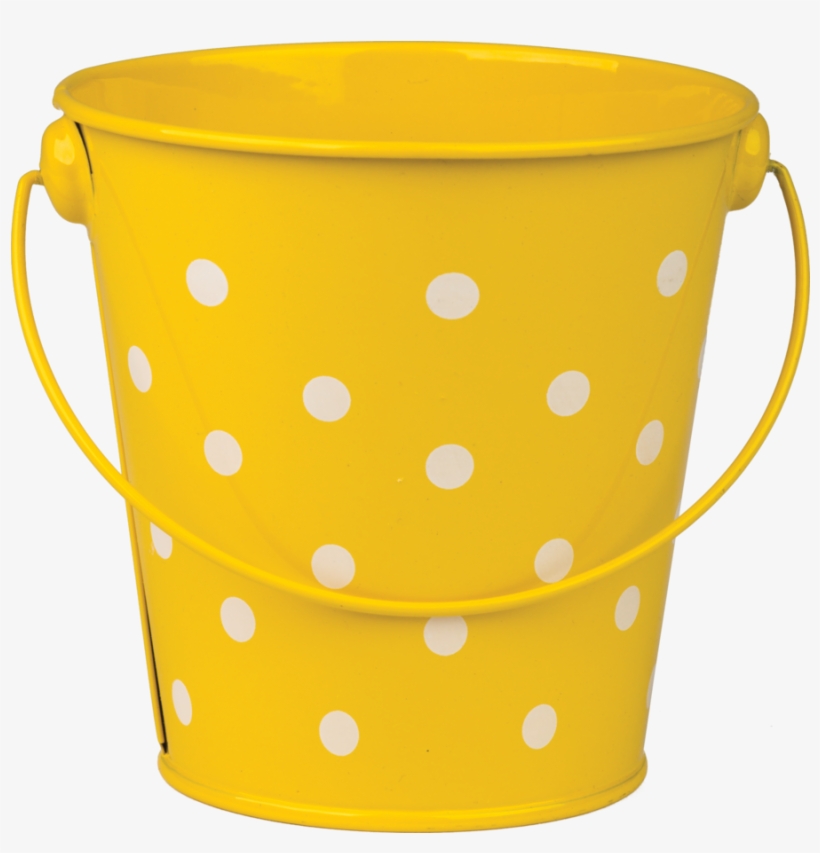Tcr20828 Yellow Polka Dots Bucket Image - Polka Dot Bucket, transparent png #2252785