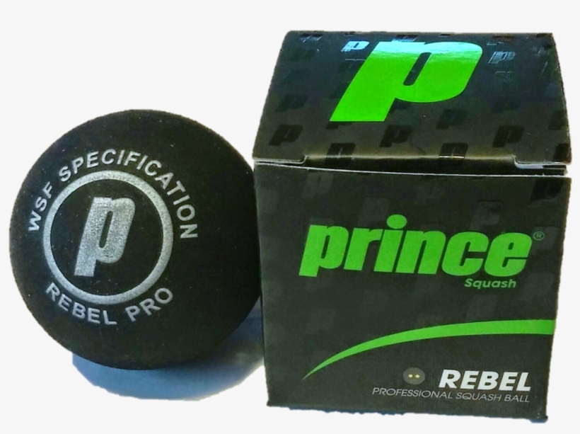 Prince Rebel Squash Ball - Prince Rebel Squash Ball - Double Yellow Dot, transparent png #2252835