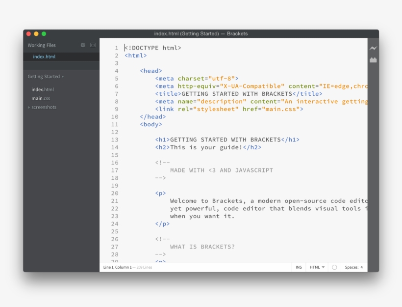 Open Adobe Brackets After The Installation Completes - Webserver Directory Index, transparent png #2253001