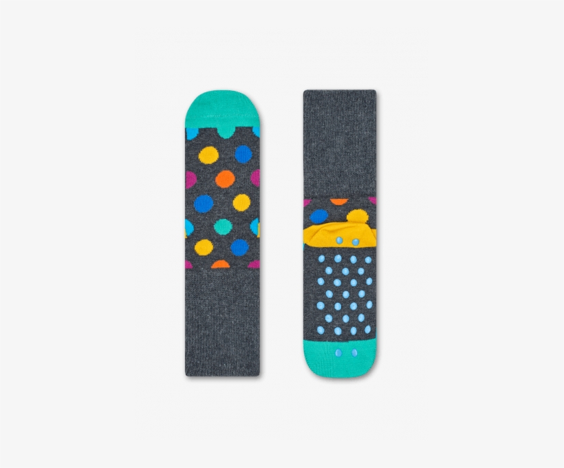 Kids 2 Pack Big Dot Anti Slip Socks - Happy Socks, transparent png #2253149