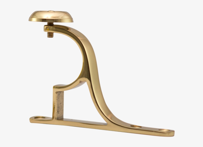 Brass End Bracket - Curtain Rod, transparent png #2253211