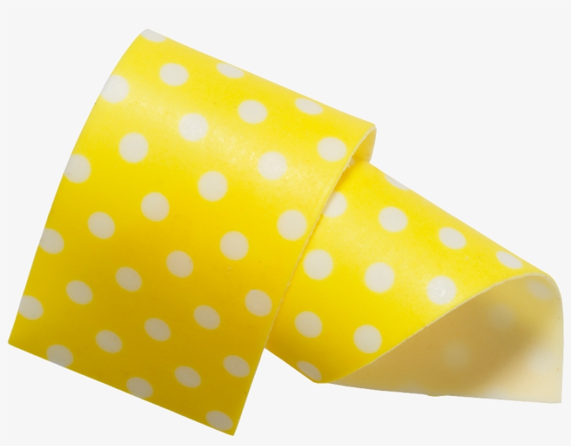 Almond And Sugar Collars Yellow 40mm - Polka Dot, transparent png #2253338