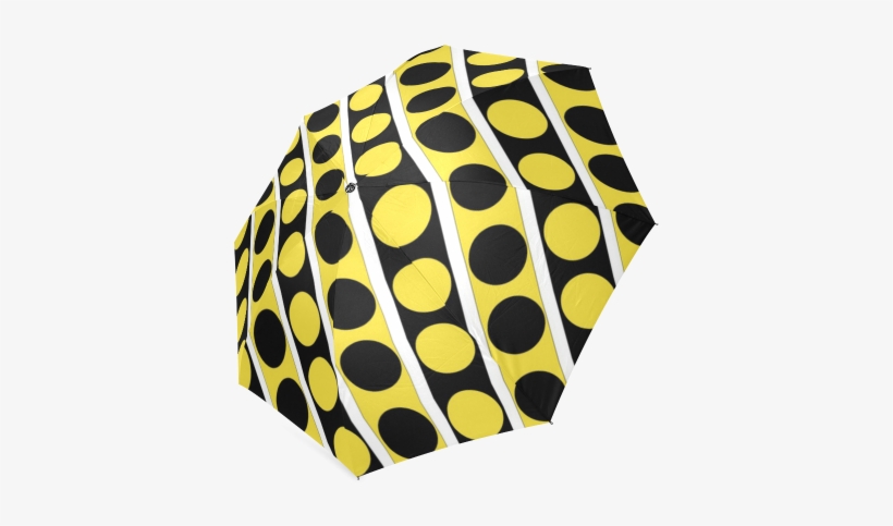 Black, White, Yellow Stripes And Circles By Celeste@khoncepts - Polka Dot, transparent png #2253379