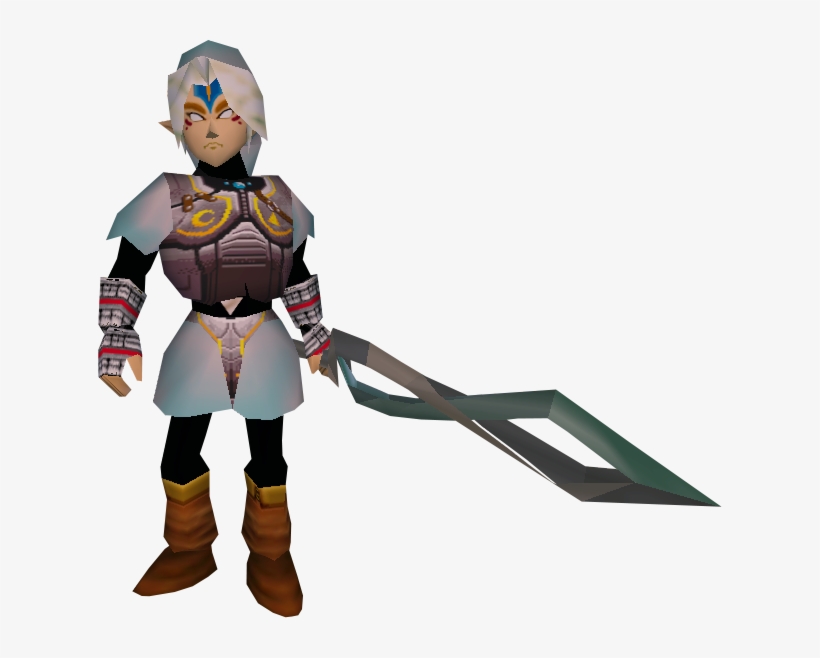 518px-fierce Deity Link 3d - Double Helix Sword Zelda, transparent png #2253527