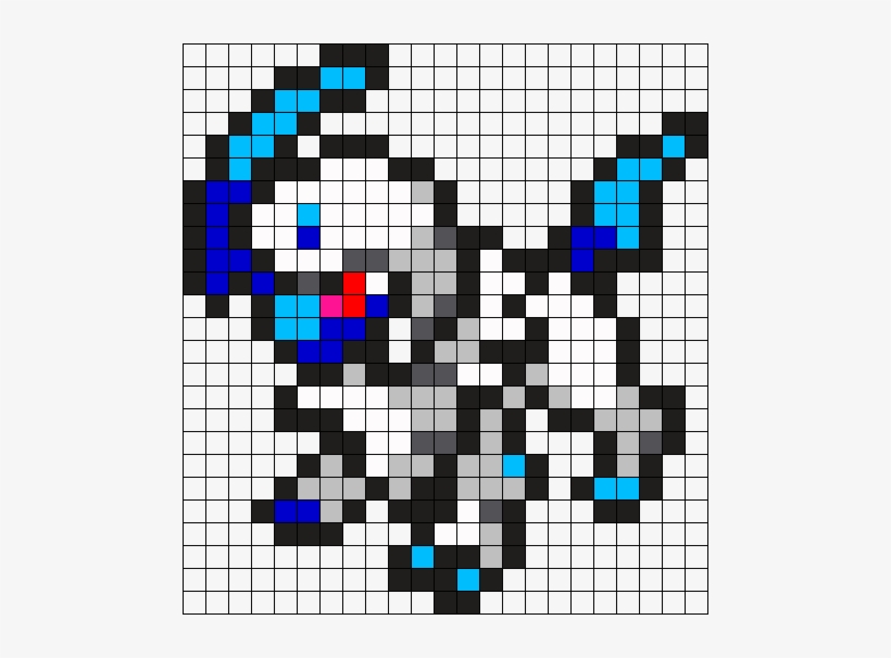 359 Absol Perler Bead Pattern / Bead Sprite - Perler Beads Pokemon Absol, transparent png #2253848