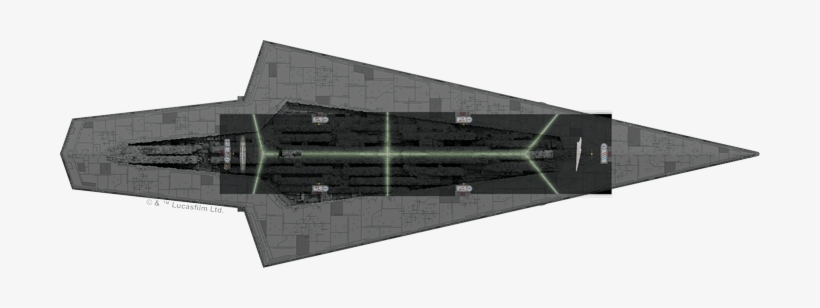 Befitting It's Giant Size, The Ssd Has 6 Weapon Arcs - Star Wars Armada Super Star Destroyer, transparent png #2253998