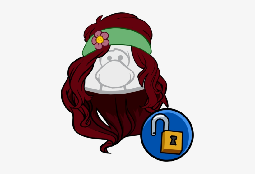 The Boho Clothing Icon Id - Club Penguin Codes Hair, transparent png #2254031
