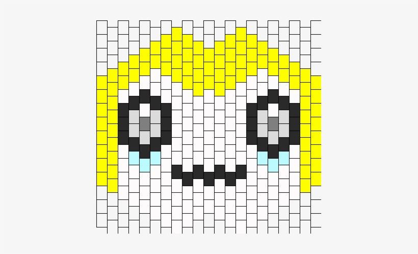 Jirachi Mask Bead Pattern - Kandi Heart Mask Pattern, transparent png #2254446