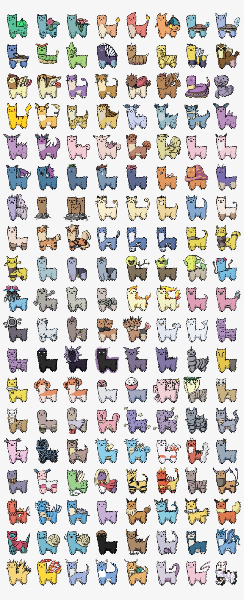 Cutest Alpaca Pokemon Crossover - Nintendo Evolution Hand Held, transparent png #2254449