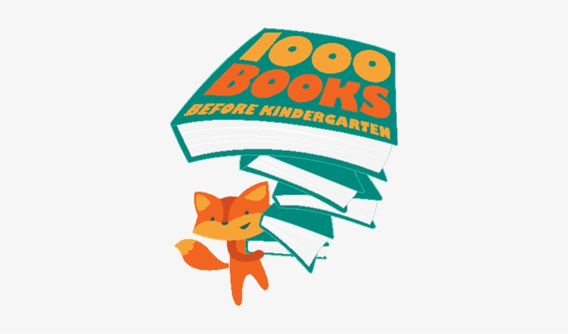 Fox Holding Books 1000 Books Before Kindergarten - Fox Clipart 1000 Books Before Kindergarten, transparent png #2255135