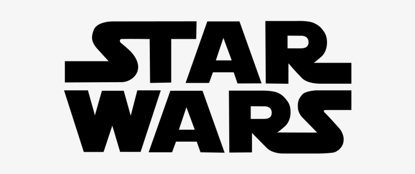 Star Wars Logo Black And White, transparent png #2255212