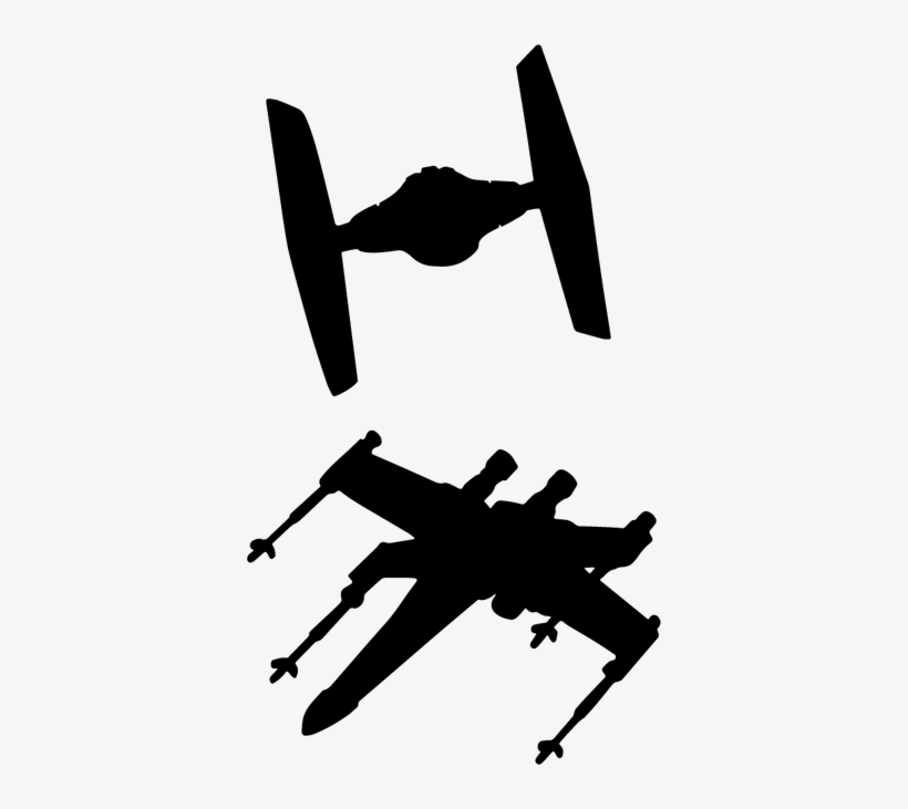 Star Wars Clipart Aircraft - Star Wars Ship Silhouette, transparent png #2255311