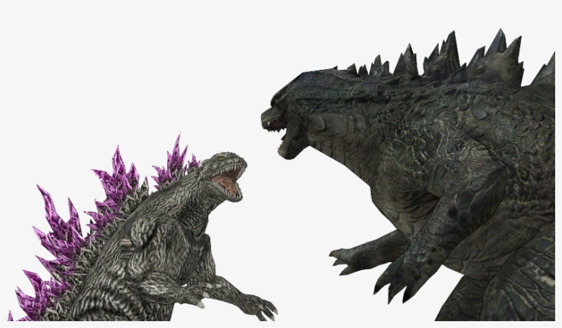 Godzilla 2014 Vs Godzilla 2000 By Sonichedgehog2 - Godzilla 2014 And Godzilla 2000, transparent png #2255863