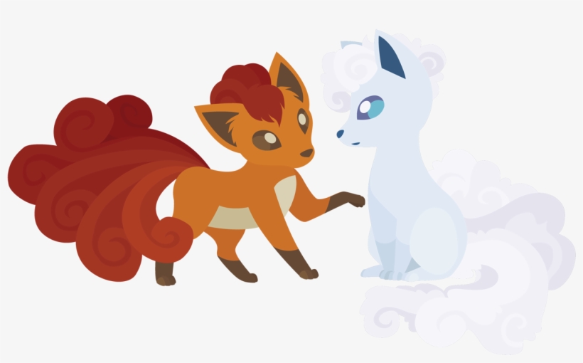 Alola Form Vulpix And Ninetails Fanart Google Search - Vulpix And Alola Vulpix, transparent png #2255864