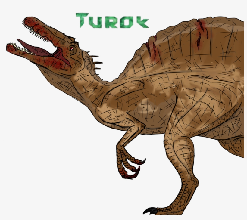 Old Sketch Made New - Turok Spinosaurus, transparent png #2256104