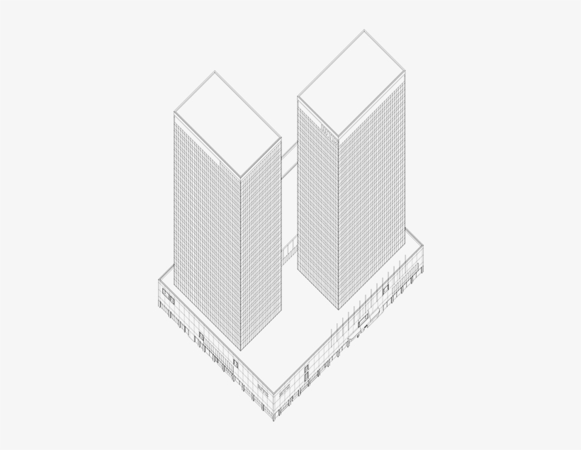 From 1958 Onward, Brussels Began To Profile Itself - Wtc Bruxelles Plan, transparent png #2256164