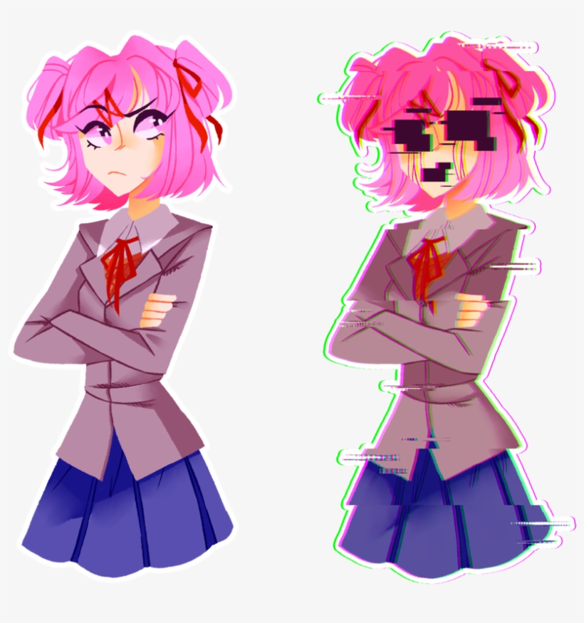 Natsuki By Linmie - Natsuki Death Transparent, transparent png #2256573