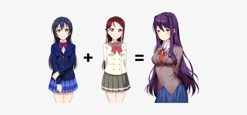 Doki Doki Literature Club Yuri, transparent png #2256595