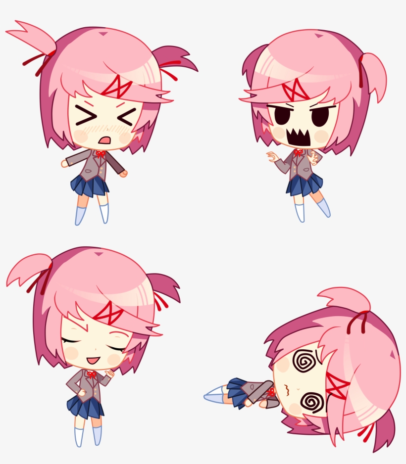 Hd Natsuki Chibis From My Comic - Video Game, transparent png #2256733