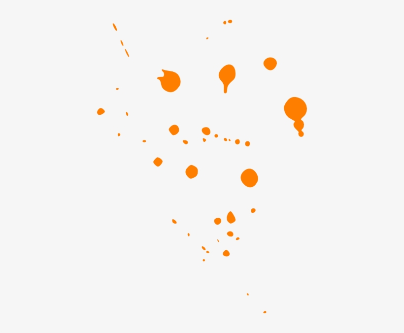 Paint Splat Orange Clip Art - Orange Paint Splatter Png, transparent png #2256813