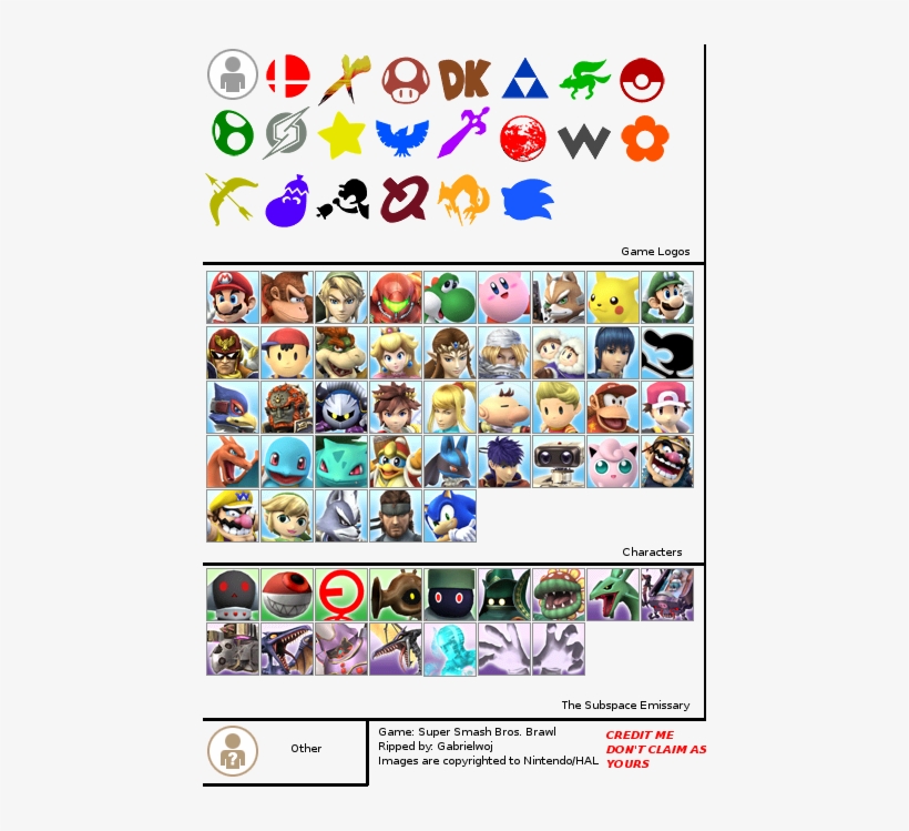 Smashbros Icon - Super Smash Bros Brawl Icons, transparent png #2257039
