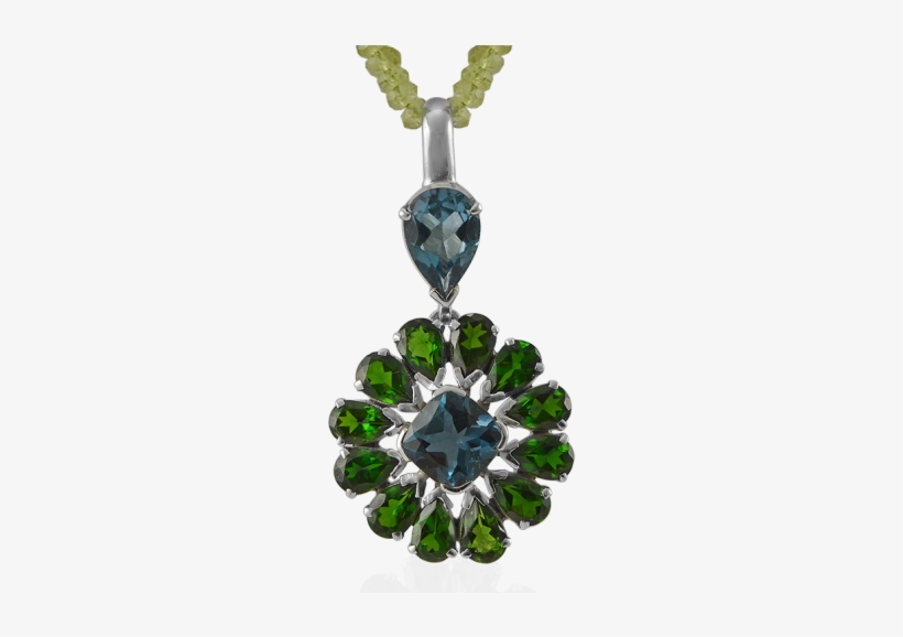 The Wonder Blue Topaz Pendant - Silver, transparent png #2257369