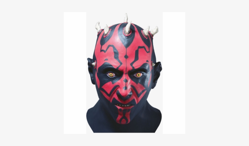 Star Wars Latex Mask Darth Maul - Deluxe Darth Maul Latex Mask, transparent png #2258373