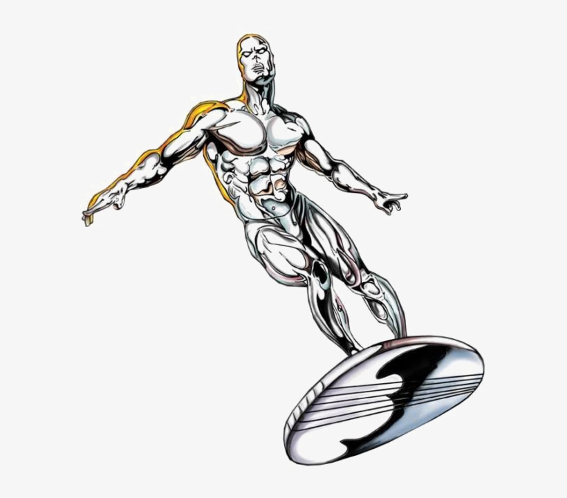 Silver Surfer Png Transparent Image - Comic Silver Surfer, transparent png #2258687