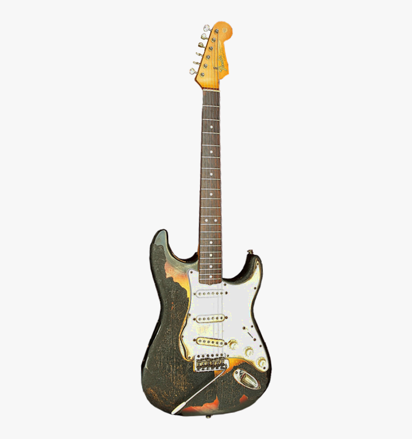 Jimi Hendrix's Burnt Electric Guitar - Fender American Standard Stratocaster - Bordeaux Metallic, transparent png #2258858
