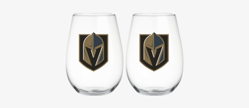 Vegas Golden Knights 2 Pack Stemless Wine Glasses - Fanmats Vegas Golden Knights 4x6 Area Rug, transparent png #2259293