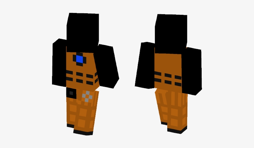 Time War Dalek - Dark Blue Hair Girl Minecraft Skin, transparent png #2259394