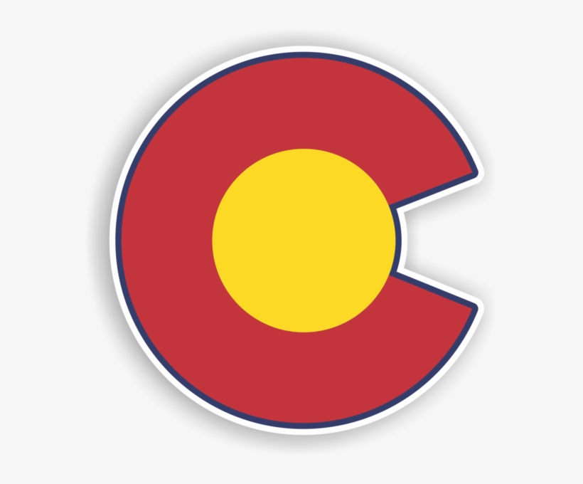 Get Stuck Vinyl Colorado Flag Png - Colorado Flag C Png, transparent png #2259590