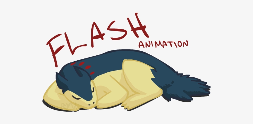 Typhlosion Sleeping By Ryutehryu - Pokemon Typhlosion Sleeping, transparent png #2259826