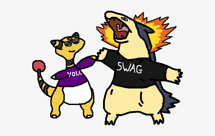 I See Your Paperclip And Raise You A Typhlosion And - Cartoon, transparent png #2259906