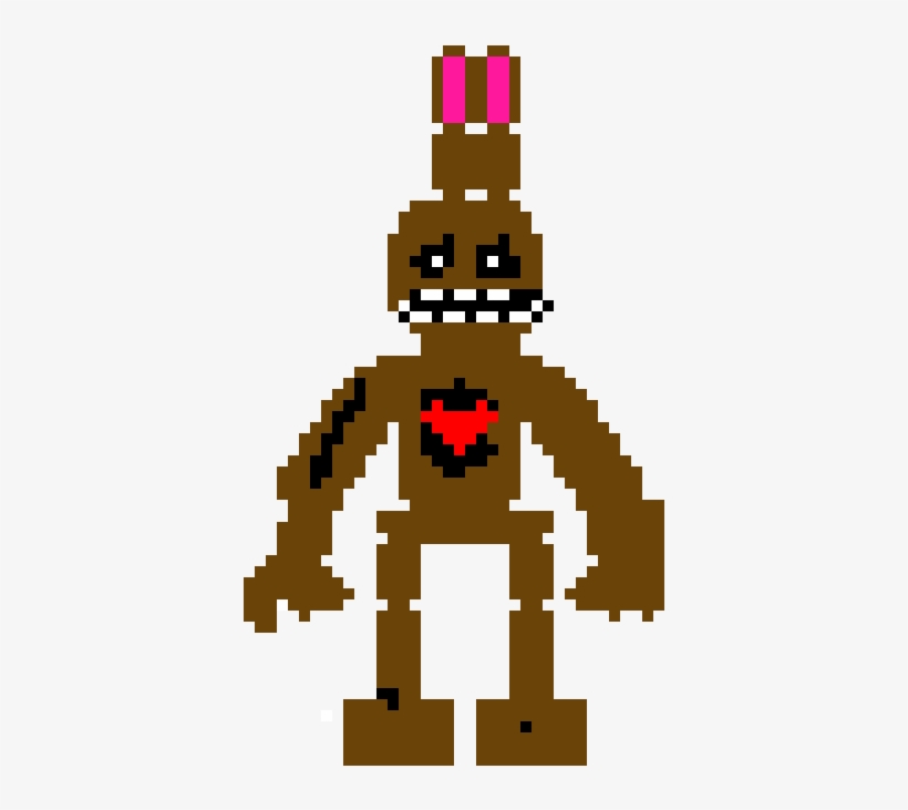 Springtrap - Pixel Art Shadow Bonnie, transparent png #2260471