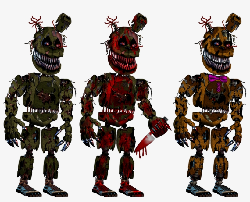 Https - //i - Redd - It/7h8vldsnp3l11 - Nightmare Springbonnie, transparent png #2260593
