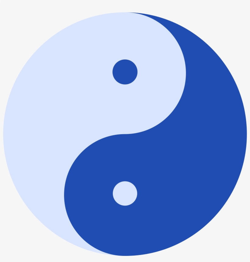 Blue Ying And Yang Icons Png - Yin And Yang Blue, transparent png #2260689