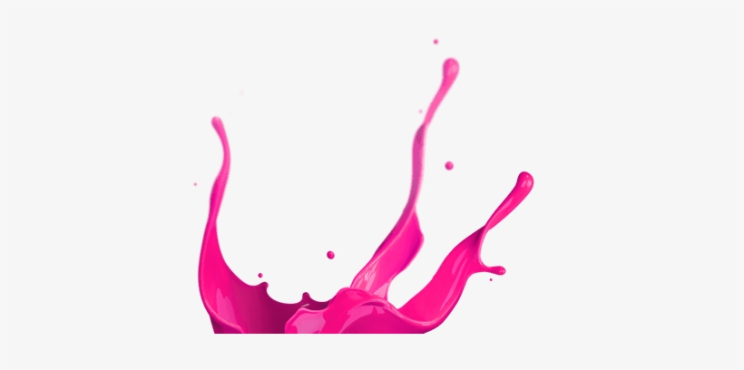 Salpicadura De Pintura Pie De Página Morado - Pink Paint Splash Png, transparent png #2261257