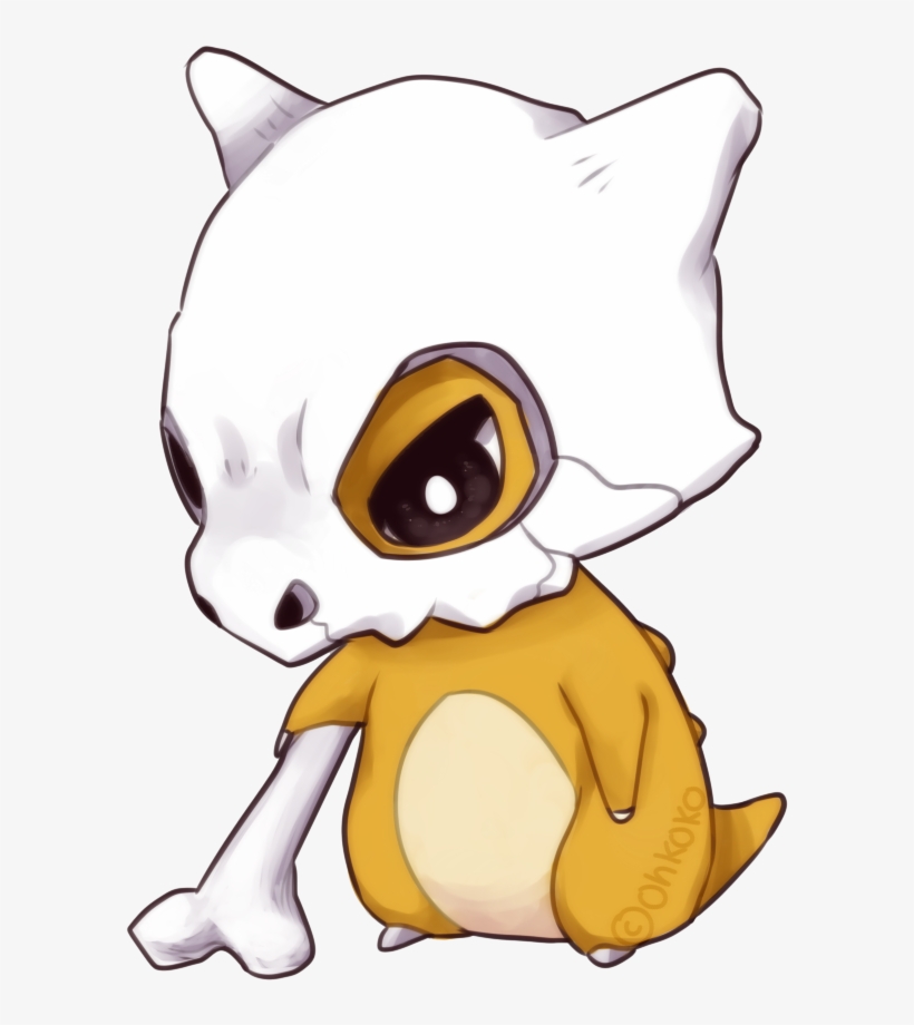 Cubone By Ohkoko On Deviantart - Pokemon Cubone Chibi, transparent png #2261724
