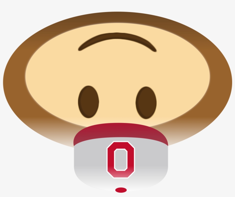 Brutus Emoji Ohio State Football, Ohio State University, - All Ohio State Emoji, transparent png #2262056