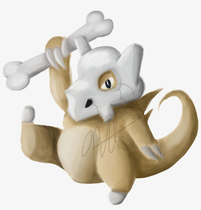 Cubone Used Bone Rush By Dannywins - Cartoon, transparent png #2262091