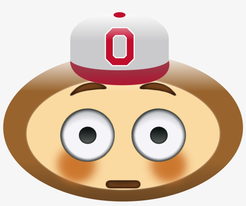 Brutus Emoji Buckeyes Football, College Football, Ohio - Buckeye Emoji, transparent png #2262283
