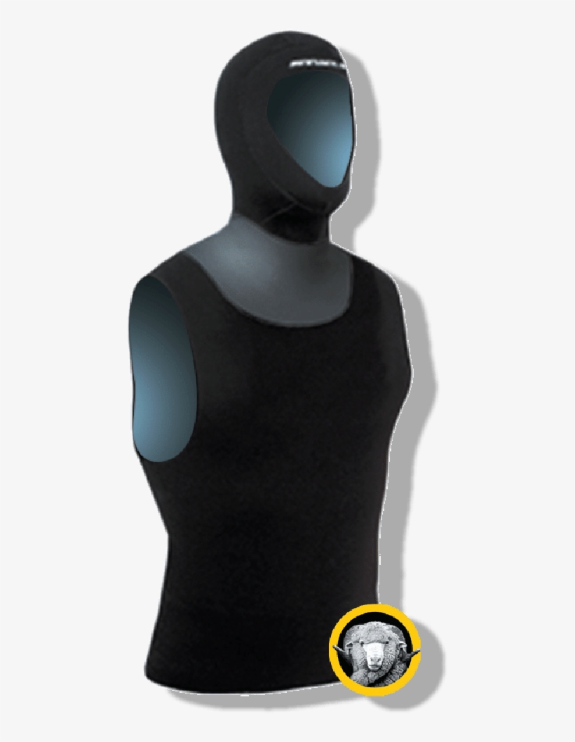 Pinnacle - 5mm Merino Hooded Vest, transparent png #2264059