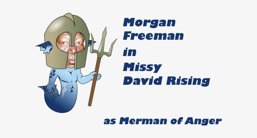 Morgan Freeman Merman Of Anger - Merman-neptun Krieger T-shirt, transparent png #2264078