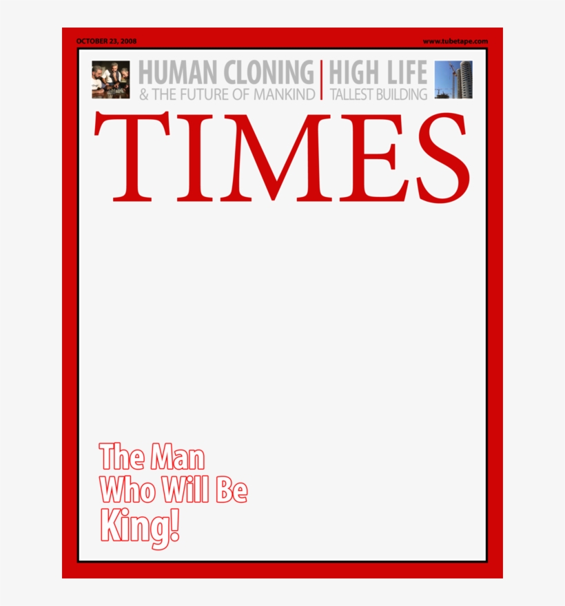 Time Magazine Png - Times Magazine Template Png, transparent png #2264538