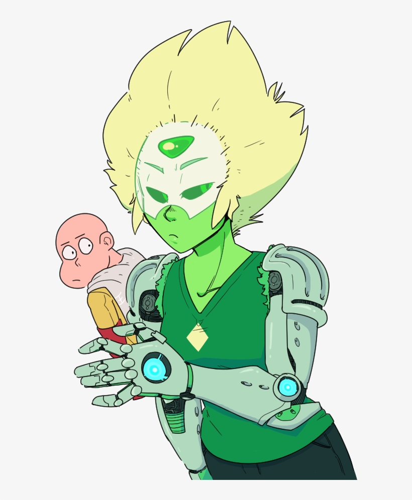 Green Fictional Character Vertebrate Cartoon Mythical - Steven Universe Crossover One Punch Man, transparent png #2265812