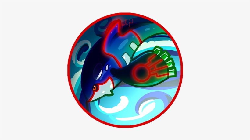 Kyogre - Circle, transparent png #2266567
