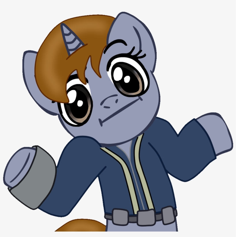 Fe Littlepip Shrug ) - Fallout Equestria Project Horizons Sanguine, transparent png #2266630