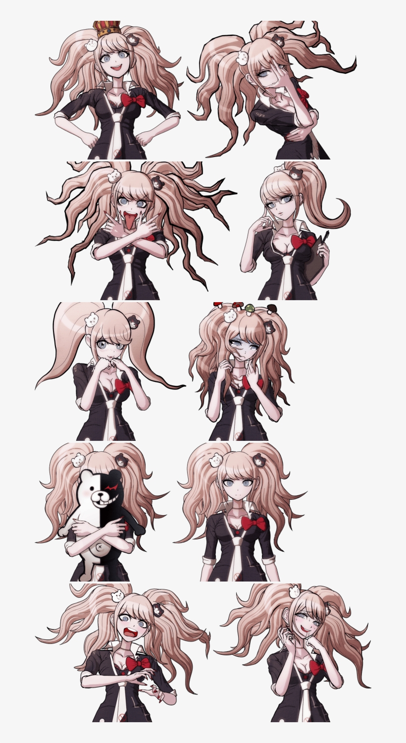 Junko Enoshima - Enoshima Junko Cosplay Hairpins Anime Danganronpa Cosplay, transparent png #2266688