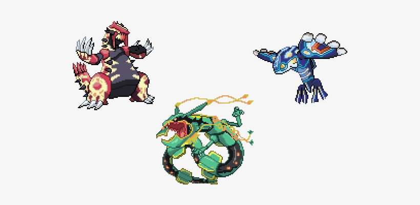 Primal Kyogre And Mega Svg Free Library - Primal Groudon Kyogre And Mega Rayquaza, transparent png #2266707